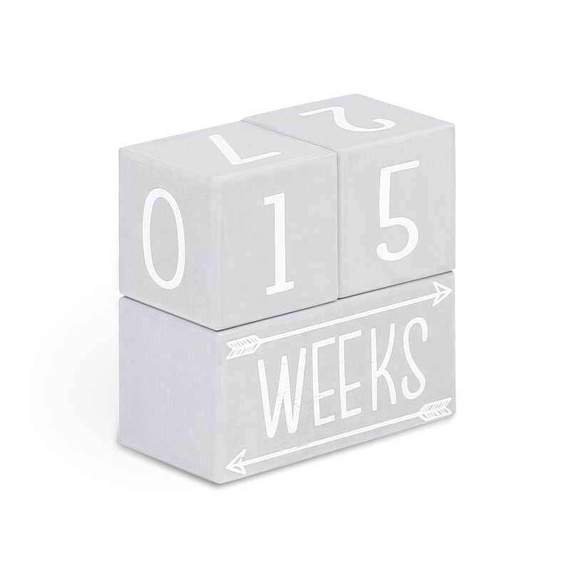 Grey and White Milestone Blocks