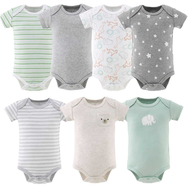 Neutral Safari 7-Pack Bodysuits Collection