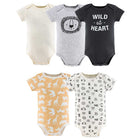 5 Pc Short Sleeve Bodysuits...