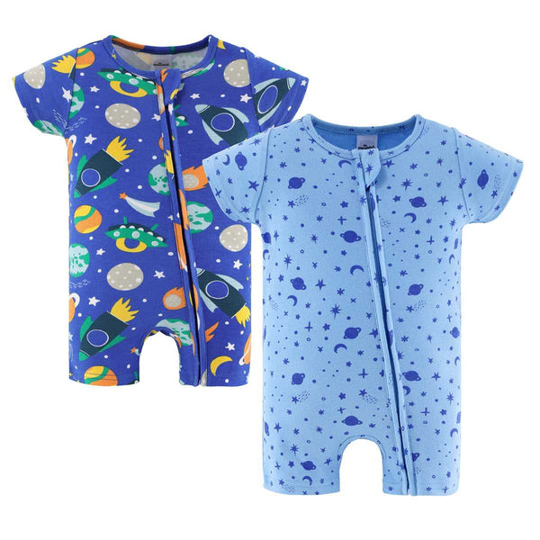 Space Baby Boy Rompers