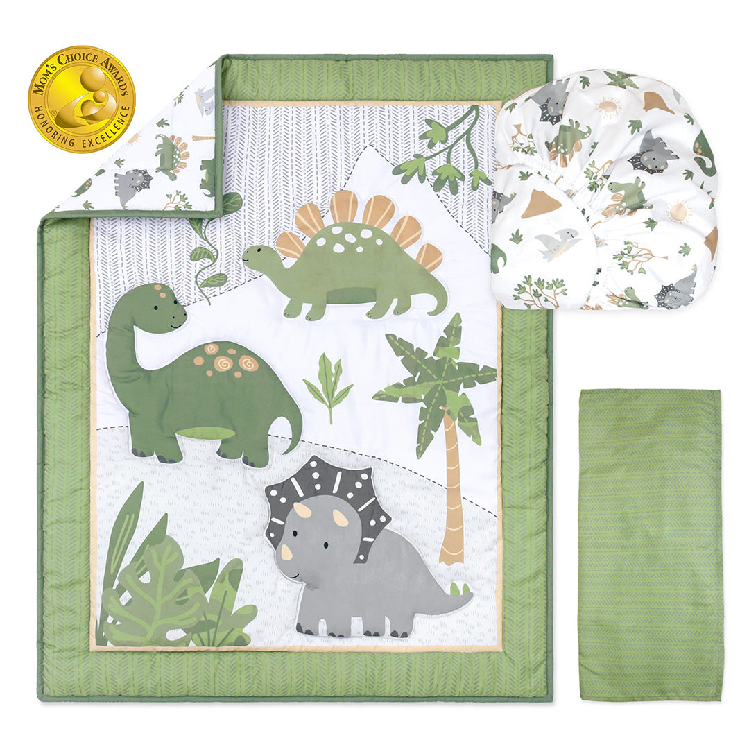 Dinosaur Dreams Piece Baby Crib Bedding Set for Boys