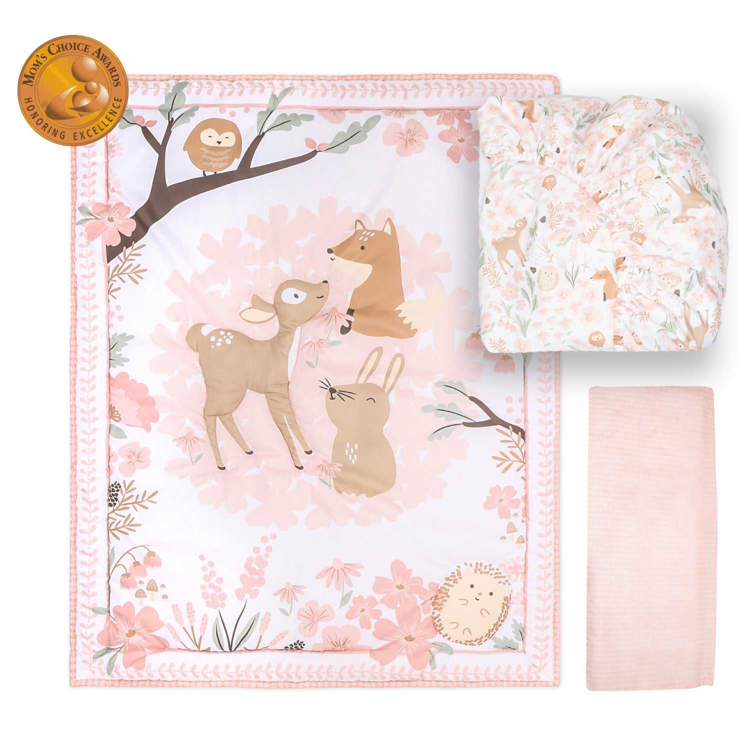 Fairytale Forest Piece Baby Crib Bedding Set for Girls