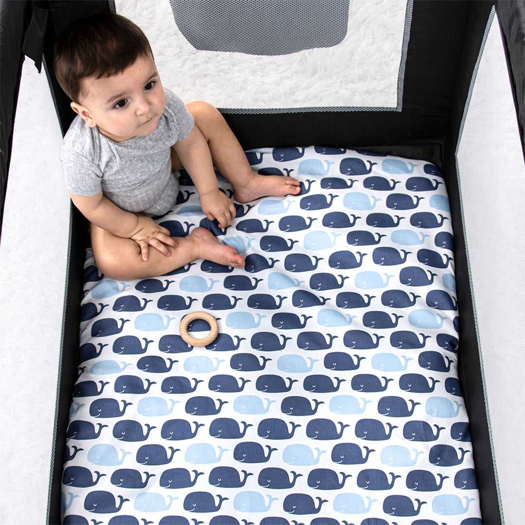 The Peanutshell Nautical Playard Mini Crib Sheets, 3-Pack, Stylish
