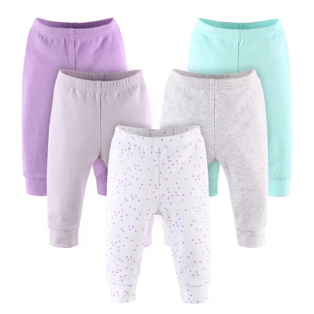 Pastel 5 Pack Baby Girl Pants Set