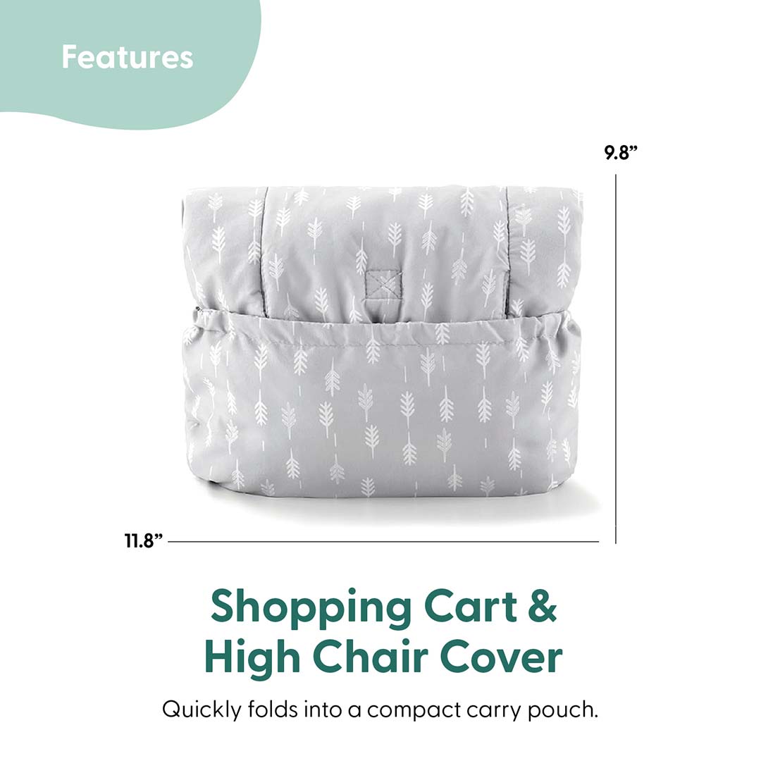 Ditsy Leaf Shopping Cart & High Chair Cover