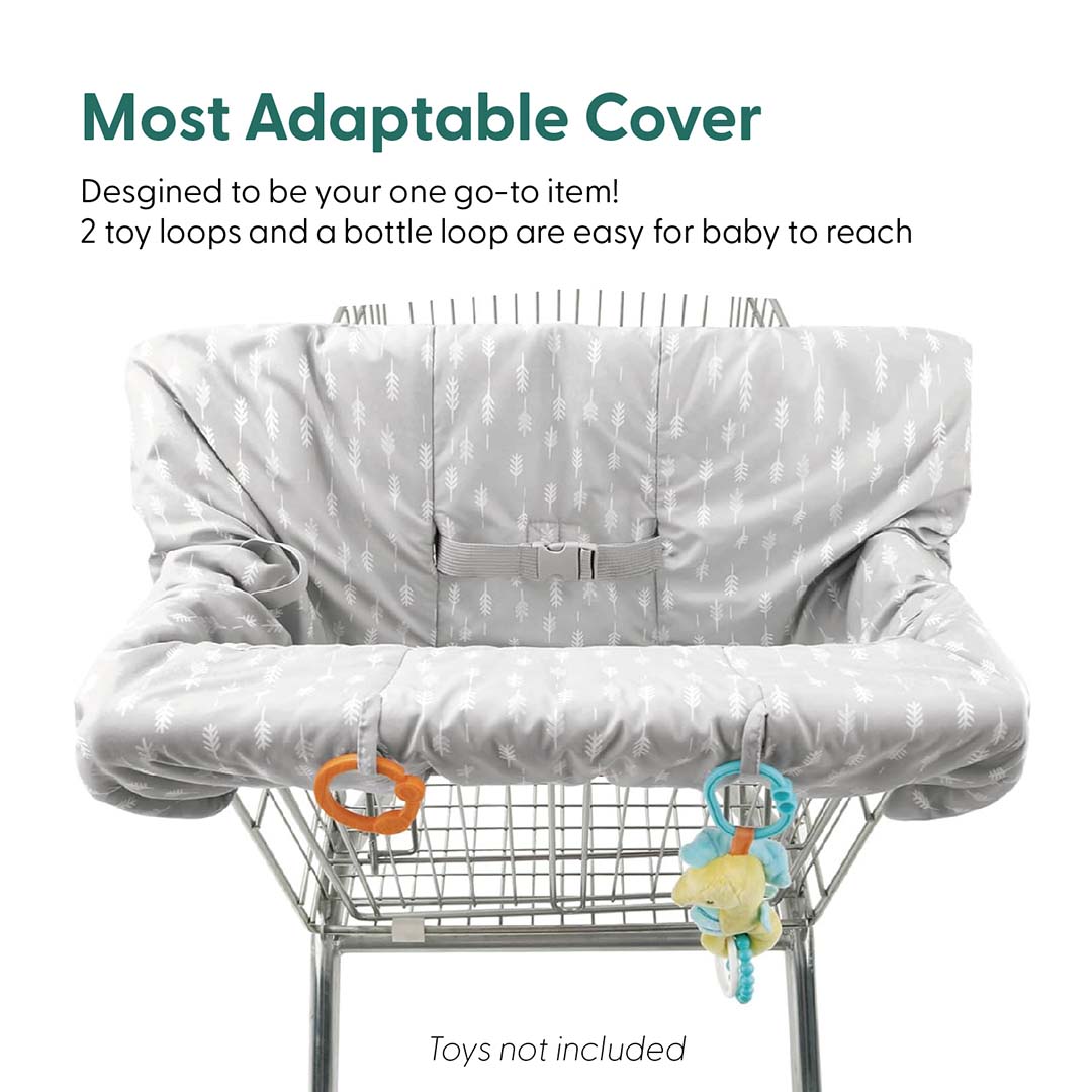 Ditsy Leaf Shopping Cart & High Chair Cover