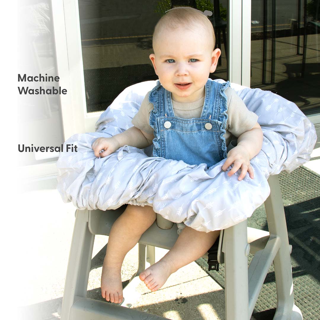 Ditsy Leaf Shopping Cart & High Chair Cover