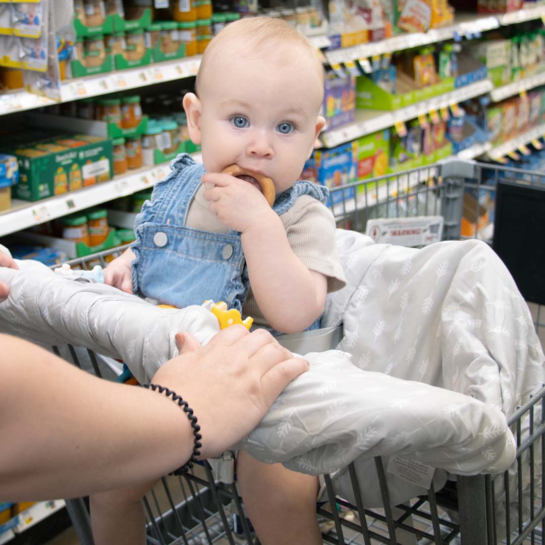Ditsy Leaf Shopping Cart & High Chair Cover