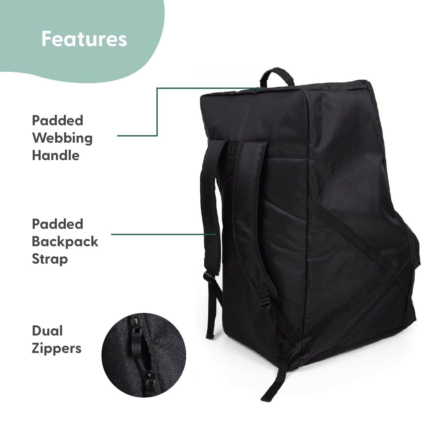 Backpack Car Seat Travel Bag The Peanutshell